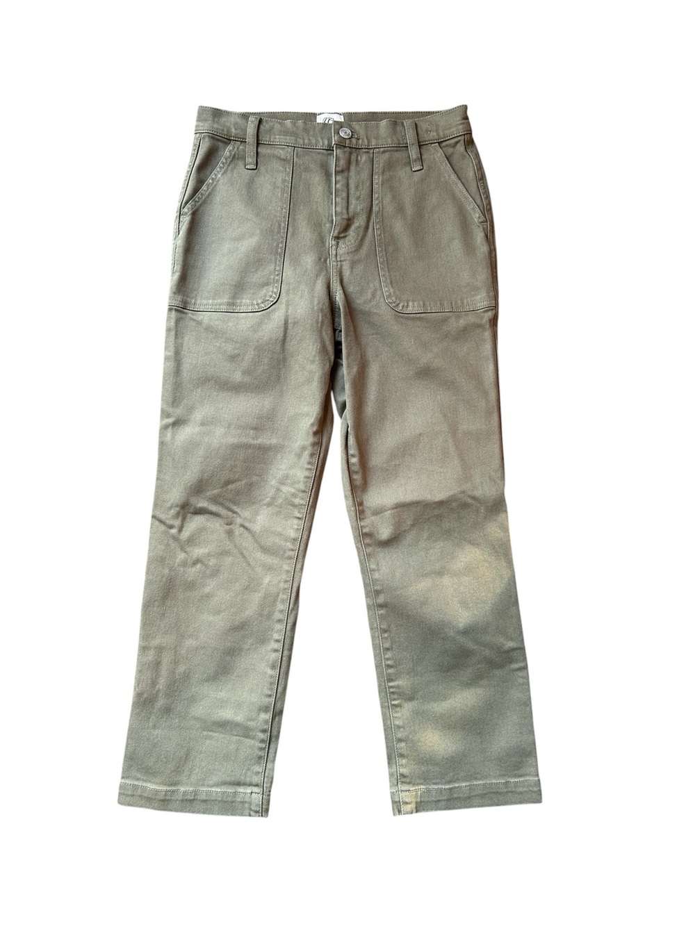 J. Crew Olive Green Straight Leg Crop Pants size 26 NWT